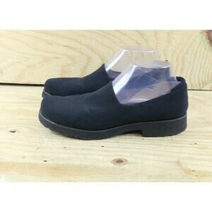 Taryn Rose Shoes Womens 9.5 Black Stretch Slip On Loafers 40 Italy